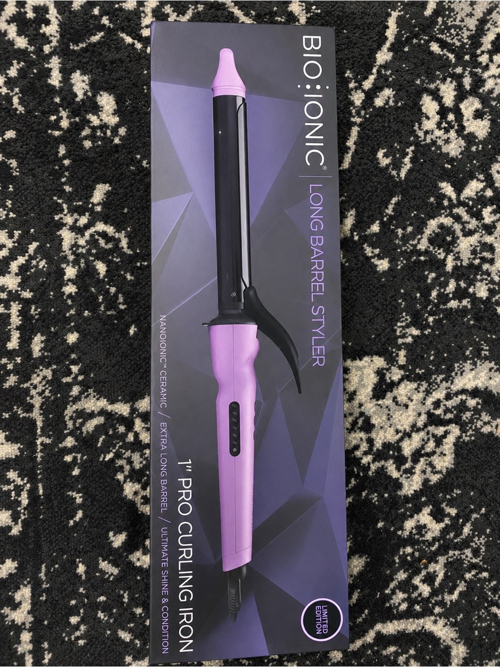 Bio Ionic Long Barrel 1" Pro Curling Iron - Lavender Limited Edition